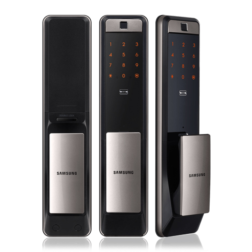 Электронный биометрический замок с ручкой Push-Pull. Samsung SHP-DP609
